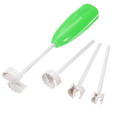 Miniatyrbillede 1 af 5: 4 stk./sæt grøntsagsspiralizer, spiralizer, udhuler til fyldte grøntsager, køkkenredskab til hjemmet