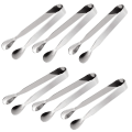 Miniatyrbillede 1 af 5: Mini Sukkertang Rustfrit Stål Istang Små Serveringstang Multifunktionelle Appetizer Tang Til Te Selskab Kaffe