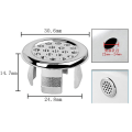 Miniatyrbilde 2 av 2: 5 stk. Vanity Sink Overflow Cover Basin Sink Keramisk Baderom Vessel Kjøkken Servant Trim Remplacement