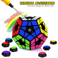 Pikkukuva 4 / 5: (Musta) Megaminx-kuutio, Dodecahedron Speed Puzzle Cube 3x3, Magic