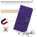 Miniatyrbild 4 av 5: Fodral i PU-läder till iPhone 7/8 med plånboksfunktion, blommigt flipfodral med magnetlås, kortfack, stativfunktion, premium stötsäkert, heltäckande skyddande fodral, solros
