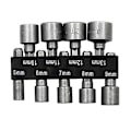 Miniatyrbilde 1 av 2: 9/14 stk boradapter sekskantmutterdriver boradapter bitsholder skrutrekker skiftenøkkelsett for elektrisk skrutrekkerhåndtak verktøy