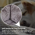 Miniatyrbillede 3 af 4: Dyre seng til katte hunde super blød kæledyr sofa selvoppvarmende åndbar kæledyr seng L rosa rød