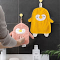 Miniatyrbillede 5 af 5: Sæt med 2 (gule og lyserøde) håndklæder, håndklæde, køkkenhåndklæde