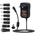 Universell AC till DC 30W nätadapter med USB-port