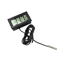 Miniatyrbilde 1 av 2: Akvarium Elektronisk Termometer Digital LCD Display Vann Termometer Måler For Sonden Temperatur Fisk Tank Basseng Kjøleskap