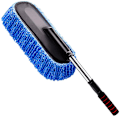 Miniatyrbillede 1 af 3: Bilvask Rengøringsbørste Støvklud Støv Voks Mop Mikrofiber Teleskopisk Støvfjerningsværktøj Med Justerbar Lon