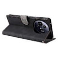 Miniatyrbillede 4 af 5: Til TCL 50 Pro Nxtpaper 5G/50 Nxtpaper 5G Wallet Case RFID-blokering PU Læder Cover Stand View Black