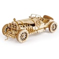 Miniatyrbillede 1 af 5: Træbil til at bygge - 3D træmodelpuslespil - Mekanisk model til børn og voksne (Grand Prix-bil)