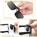 Miniatyrbillede 2 af 5: Clip-on solbriller, polariserede solbriller [2 pak dagssyn] Cli
