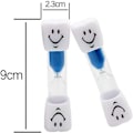 Miniatyrbillede 4 af 5: 2 stk. Ca. 3 minutters farverigt timeglas med smilende ansigt; Barn