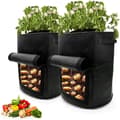 2 potatisodlingsväskor, 10 gallon odlad vävträdgårdsplantering Ba