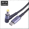 Miniatyrbillede 5 af 5: Praktisk PD140W Computer Opladerkabel Effektiv Strømforsyning & Hurtig Data Synkronisering til Laptops, Notebooks 4