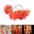 Miniatyrbild 2 av 5: 3m / 20LED Konstgjorda Lönnlöv Garland Höstlöv String Lights