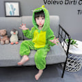 Pikkukuva 4 / 5: Dinosaurus vauvan vaatteet Yksi pala Miehet ja naiset Vauva Piirretty Pyjama