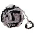 Miniatyrbillede 1 af 5: DIY Polyester Chunky til Strikning Roving Hækling 32 Meter/Nøgle Grå Sort Grey Black