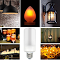 Miniatyrbillede 5 af 5: 6,5w E14 LED-pære med flimrende flammeeffekt, varm hvid dekorationslampe