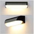 Pikkukuva 2 / 5: 12W IP65 Moderni LED-ulkoseinävalaisin Vedenpitävä seinävalaisin / Alu