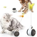 Miniatyrbillede 4 af 4: Kattelegetøj Indendørs Kat Interaktiv Rulle Kattelegetøj med Catnip Badmin
