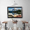 Pikkukuva 3 / 5: Dww-DIY 5D (40x30cm) Lumipeitteinen timanttimaalaus, täysi ristipisto kirjonta, timanttimaalaussarjat, strassikirjonta, timanttitaide aikuisille sisustamiseen