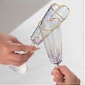 Miniatyrbillede 5 af 5: 2 stk. Hjerteformede vinglas Sofistikerede champagneglas med gyldne kanter Glasvarer til elegant servering af drikkevarer