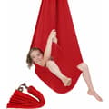 Sensorisk gynge i stof, nylon, rød 1,5x2,8m -