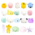 Miniatyrbillede 9 af 10: Squishies Mochi Squishy Legetøj 40stk Festartikler Til Børn Mini Squishy Kawaii Mochi Dyr Tilfældig