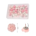 Miniatyrbillede 2 af 5: 30 stk. Rose Push Pins Plastik Blomster Push Pins Dekorative Push