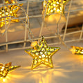 Miniatyrbild 4 av 5: Tieyi Star, LED-ljusslinga - 2 meter lång, 10 lampor [två batterilådor]