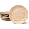 Pikkukuva 1 / 5: Palmware Korkealaatuiset palmunlehtilautaset I 25 kappaletta palmunlehden pyöreät lautaset Ø25 cm I Bio hajoava juhlatarvikkeet Nopeasti hajoava