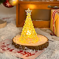 Miniatyrbilde 2 av 3: Lighted Acrylic Christmas Tree, LED Lights Color Changing Mini Ch