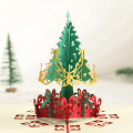 Miniatyrbilde 4 av 5: 3D julekort, 3D julekort, Pop-Up juletrebil