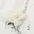 Miniatyrbillede 1 af 2: Håndlavede Burlap Blomster Assorteret Burlap Rose Til Bryllupsdekoration（B）