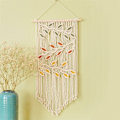 Pikkukuva 4 / 5: A，Käsinkudottu seinävaate Macrame-seinävaate