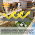 Miniatyrbillede 5 af 5: Trekantet Solsejl, 3 x 3 x 3 m, Vandresistent, til Have,