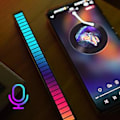 Pikkukuva 4 / 5: 2 kpl Rgb-rytmivaloa, ääniaktivoitu rytmivalo ladattavalla akulla Usb-auton rytmivalopalkki Musiikki-ilmapiiri