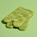 Miniatyrbilde 4 av 5: Naturlig Gua Sha-sett for ansiktsmassasje - Gua Sha-sopp i jade - Massasjekam i stein - Verktøy for akupunktur på kroppen - Skrape for skjønnhet og helse - Gouache-skrape