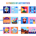 Miniatyrbillede 3 af 5: Montessori Quiet Book, Farve Busy Book Montessori Legetøj, 3D Filt Se