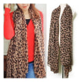 Miniatyrbilde 5 av 5: Damer Kvinner Mote Dyr Leopard Trykk Wraps Skjerf Chiffon Sjal Stor Stole（Leopard1）