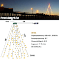 Miniatyrbilde 4 av 5: Julepynt 400 LED juletrær lysnett lysgardin fe lys belysning, 25 LED * 16 strimler, 8 moduser, 31 V sikker spenning, timer