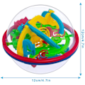 Pikkukuva 4 / 4: 3D-labyrinttipallo, interaktiivinen labyrinttipeli (12 cm, 4,7 tuumaa) 100 haastavalla esteellä - 9-vuotiaille ja sitä vanhemmille