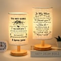 Miniatyrbild 2 av 4: Mors dag-present, födelsedagspresent till mamma, skrivbordslampa med tyglampa, sänglampa, Alla hjärtans dag-present till mamma och mormor