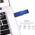 Pikkukuva 2 / 5: 8GB 2 kpl:n pakkaus pyöriviä flash-asemia USB 2.0 flash-asema pyörivä tallennuslevy muistitikku Pendrive naruilla (sininen/punainen 8GB*2 kpl)