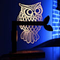 Miniatyrbillede 3 af 5: LED-sengelampe, dæmpbar natlys, bordlampe, stemningslys, tredimensionel
