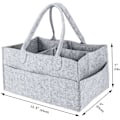 Miniatyrbillede 5 af 5: Foldbar Baby Ble Skifte Caddy Organiser Bærbar Vuggestue Opbevaringskurv