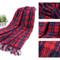 Miniatyrbillede 5 af 5: Tartan Plaid Tørklæder til Kvinder, Damer Mode Vinter Varmt