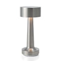 Miniatyrbilde 1 av 2: Retro Bar Bordlampe Bærbar Led Bordlampe Hotell Utendørs Sengeside Øyebeskytter Med Berøringssensor（Sliver）