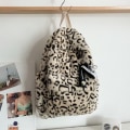 Pikkukuva 5 / 5: Kaikkiin sopivat leopardin printti laukut trendikkäät naisten koululaukut Harajuku high