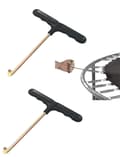 Trampolin fjäderdragare T-krok (2-pack)