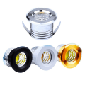 Miniatyrbillede 1 af 5: Sølvfarvede/sorte/hvide/gyldne Mini LED-downlights 3w 100v-240v Smykkeudstilling Loft Indbygget Kabinet Spotlampe